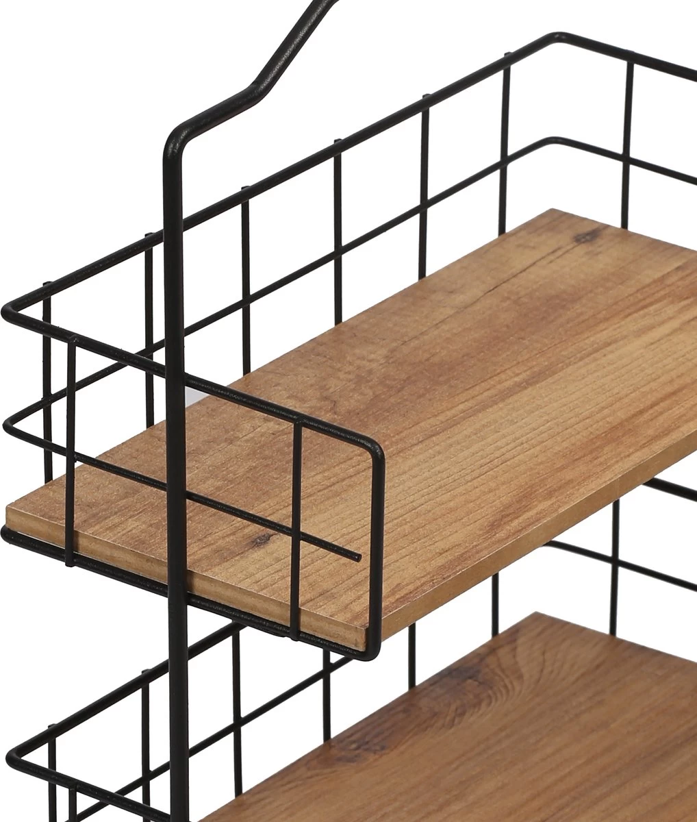 Metalen Keuken Etagere 2 Laags Van Naturn Living | Keuken Opbergrek | Kruidenpotjes Rek | Kruiden Organizer | Keuken Rek Specerijen | Mat Zwart - Afbeelding 6