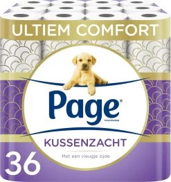 Page Toiletpapier - 36 Rollen - Kussenzacht Wc Papier (3-laags) - Voordeelverpakking
