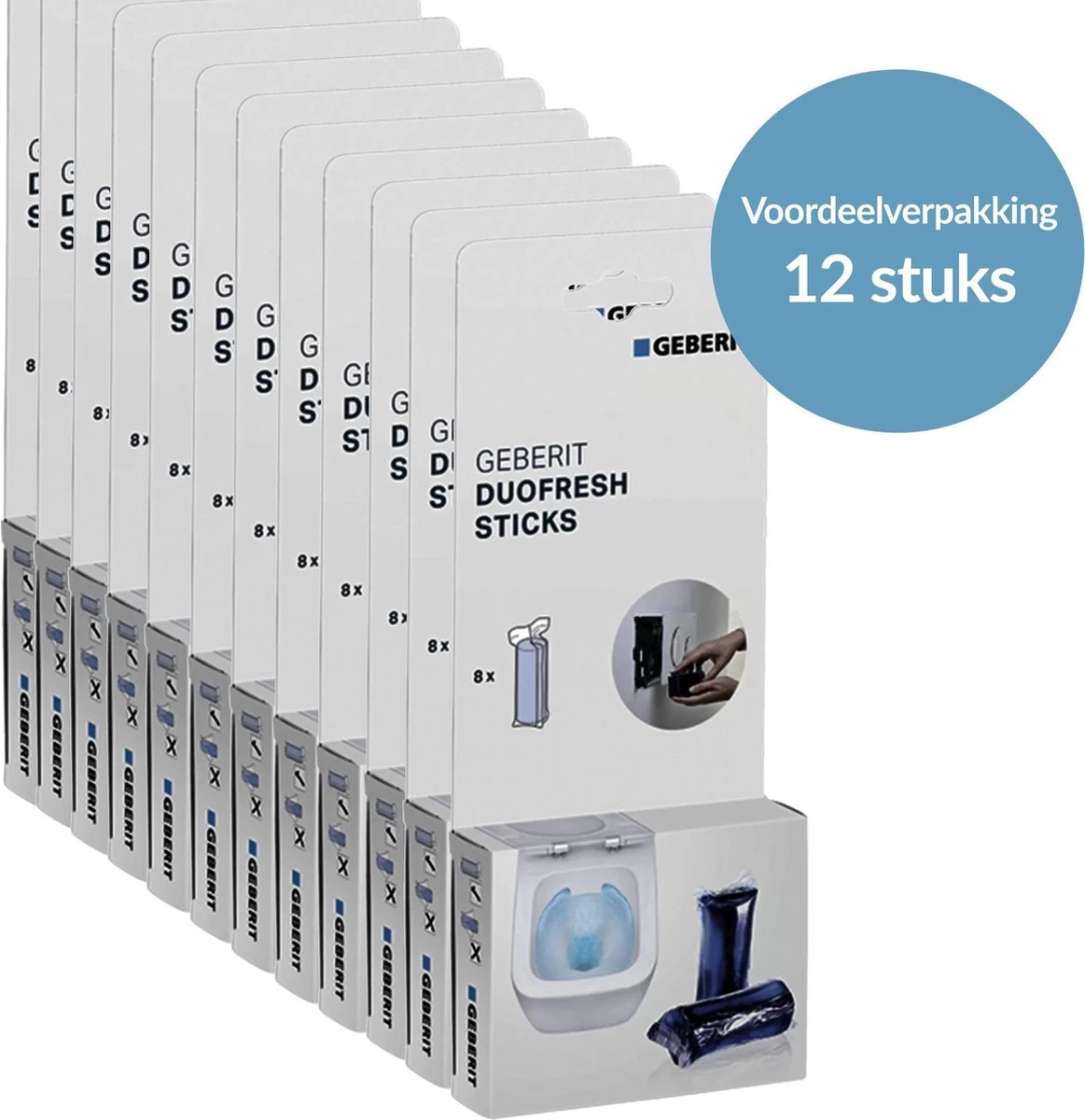 Geberit DuoFresh Sticks - 96 Stuks - Voordeelverpakking - Toilet/WC Blokjes Inbouwreservoir - Afbeelding 8
