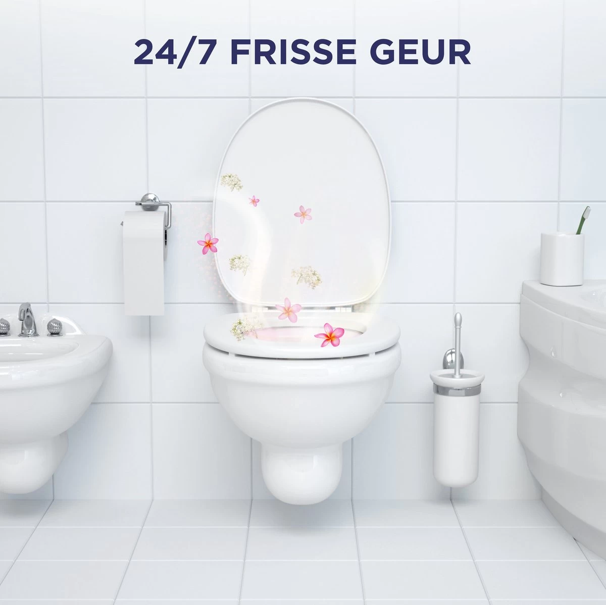 Glorix Aroma Lux Pink Jasmine & Elderflower Toiletblokken - 9 Stuks - Voordeelverpakking - Afbeelding 6