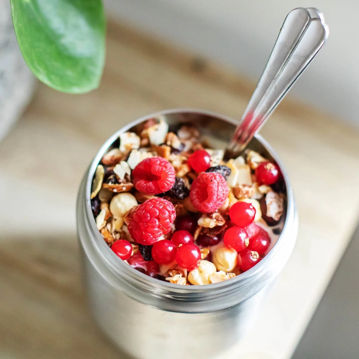 Coninx Thermos Lunchbox - Muesli Beker To Go - Isoleer Lunchpot - Yoghurtbeker To Go - Mueslibeker 840ml (600ml+240ml) - RVS - Afbeelding 8