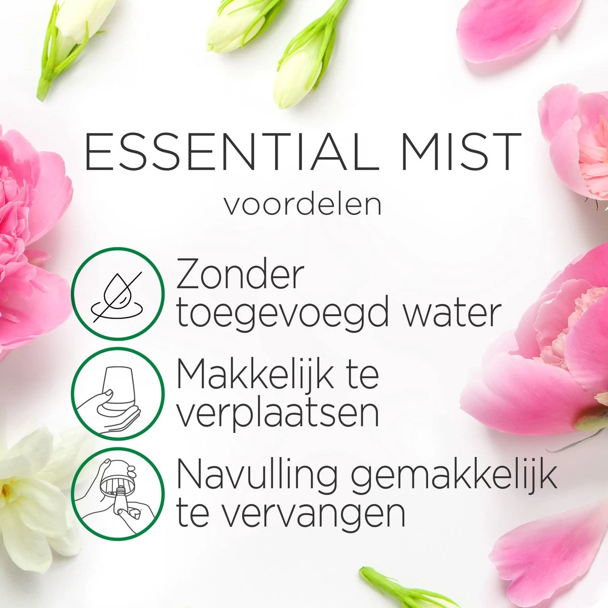 Air Wick Essential Mist Automatische Luchtverfrisser - Verfrissende Pioen En Jasmijn - 3 Navullingen - Afbeelding 5