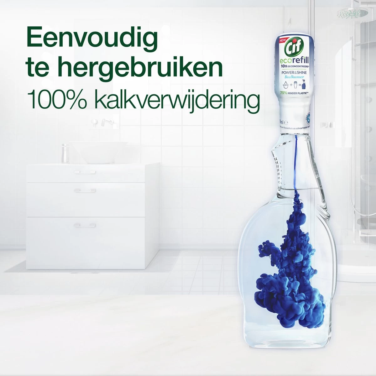 Cif CleanBoost Power & Shine Badkamer Spray - 6 X 750 Ml - Voordeelverpakking - Afbeelding 5