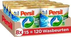 PersilĀ® Persil 4in1 Discs Universal Wascapsules - Wasmiddel Capsules - Voordeelverpakking - 8 X 15 Wasbeurten