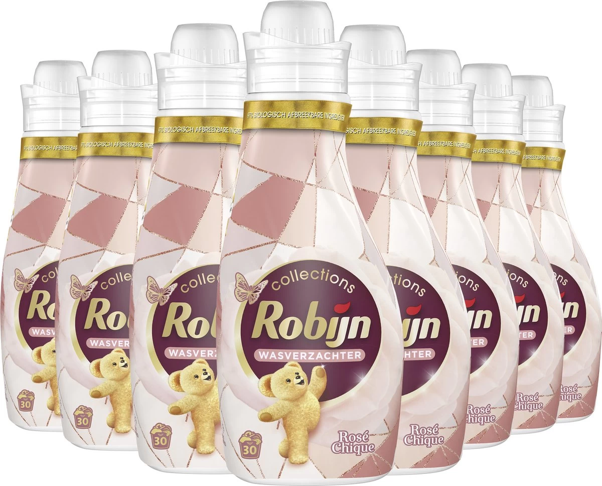 Robijn Collections Rosé Chique Wasverzachter - 8 X 30 Wasbeurten - Voordeelverpakking - Afbeelding 2