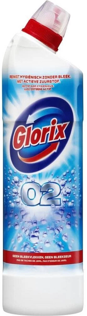 Glorix Bleek O2 - 750 Ml - Toiletreiniger - 3 Stuks - Voordeelverpakking - Afbeelding 2
