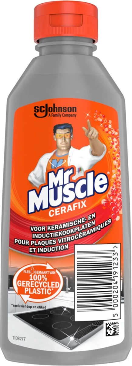 Mr. Muscle - Cera-Fix Voor Keramische - Halogeen En Inductie Kookplaten - Kookplaatreiniger - 2 X 200 Ml - Afbeelding 2