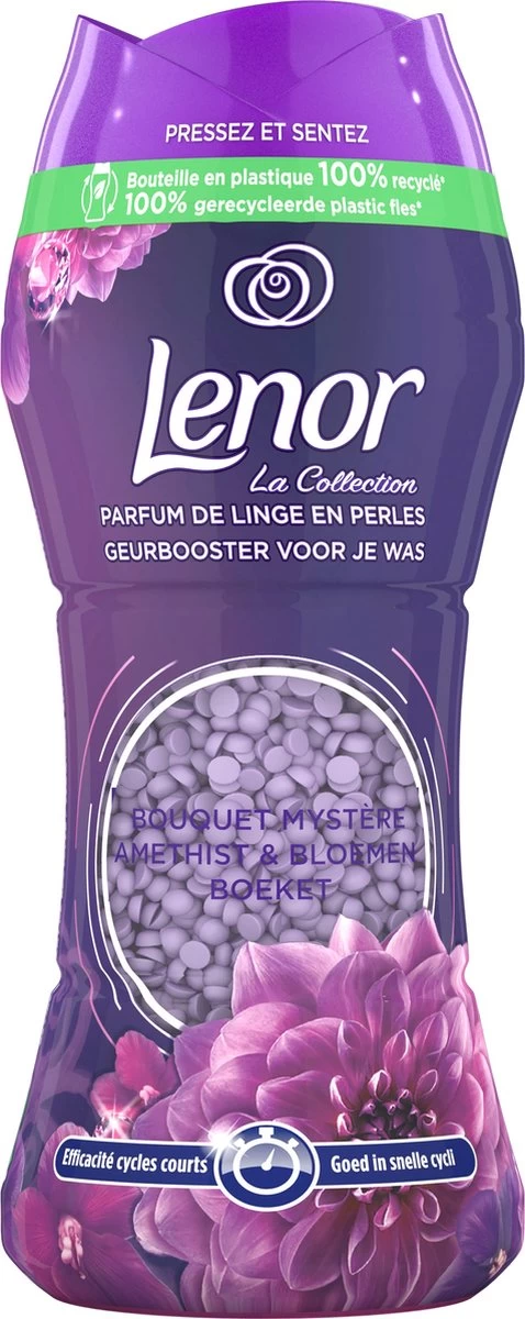 Lenor Amethist En Bloemen - In-Wash Geurbooster - Voordeelverpakking 6 X 16 Wasbeurten - Afbeelding 2