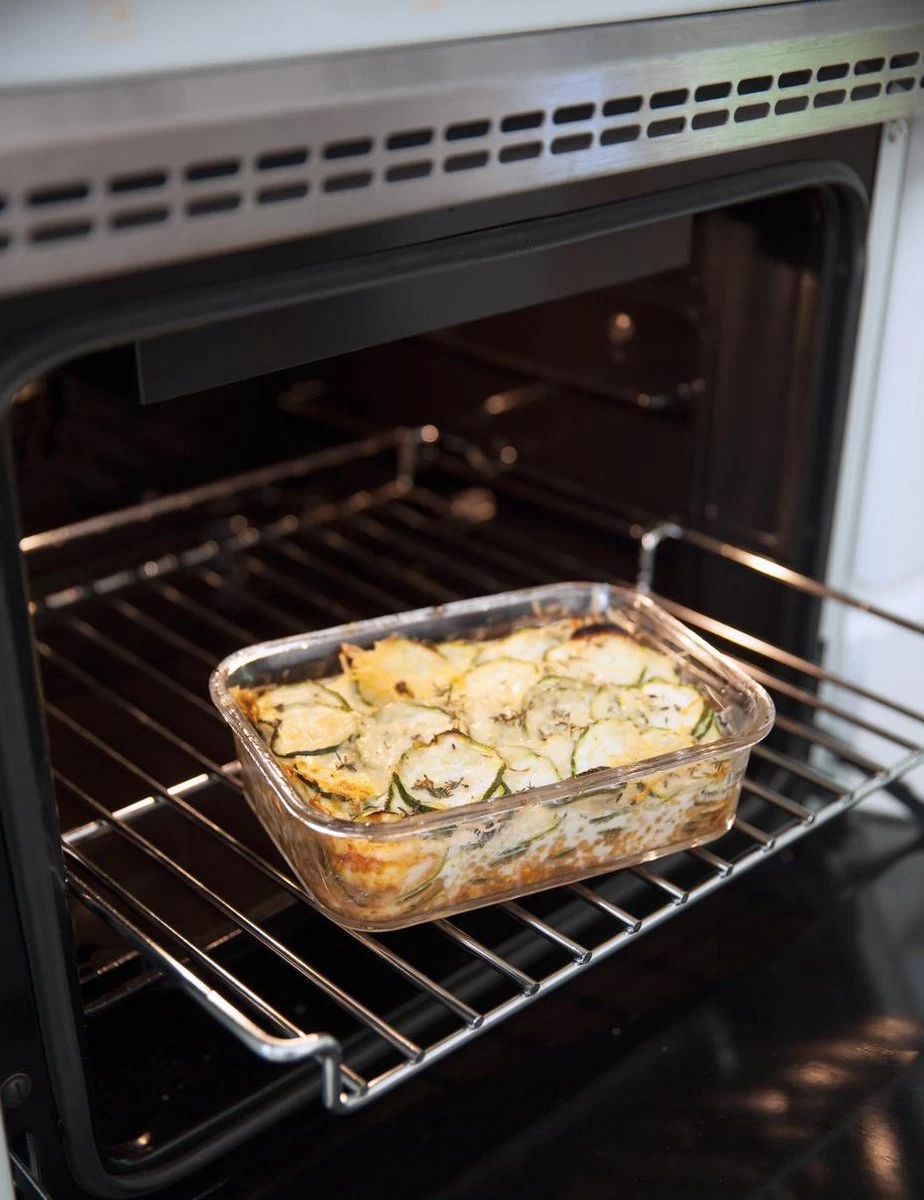 Curver Smart Cook Glazen Vershouddoos - Rechthoekig - 0,9L - Rood - Afbeelding 2