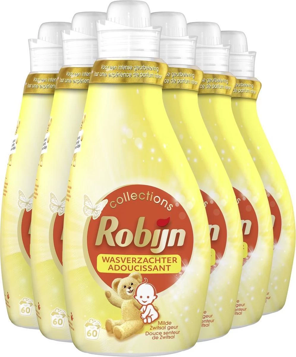 Robijn Collections Zwitsal Wasverzachter - 6 X 60 Wasbeurten - Voordeelverpakking - Afbeelding 3